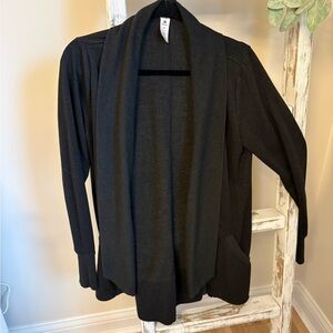 90 Degree By Reflex Black Open Cardigan